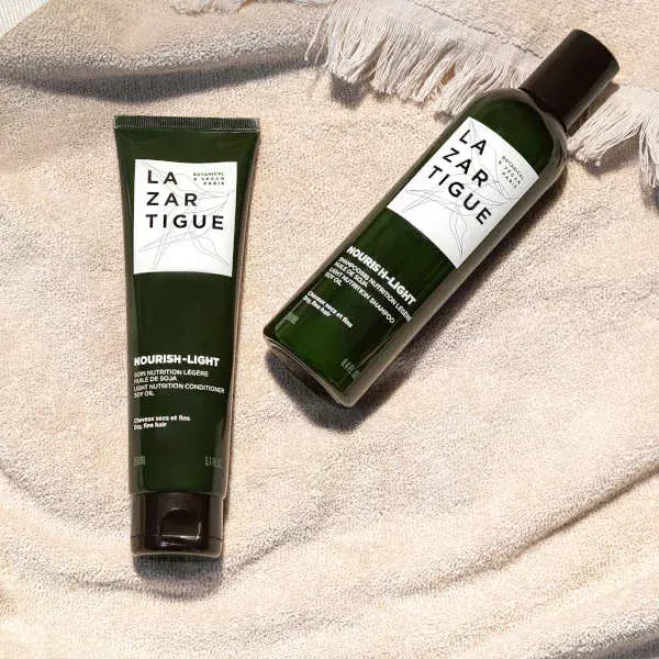 Lazartigue Nourish Shampoing Nutrition Ciblée au Lait de Soja Cheveux Secs et Fins 250ml