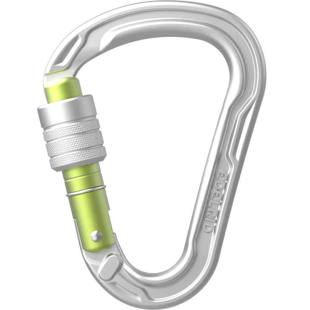 Edelrid HMS Strike Screw II Karabiner silber