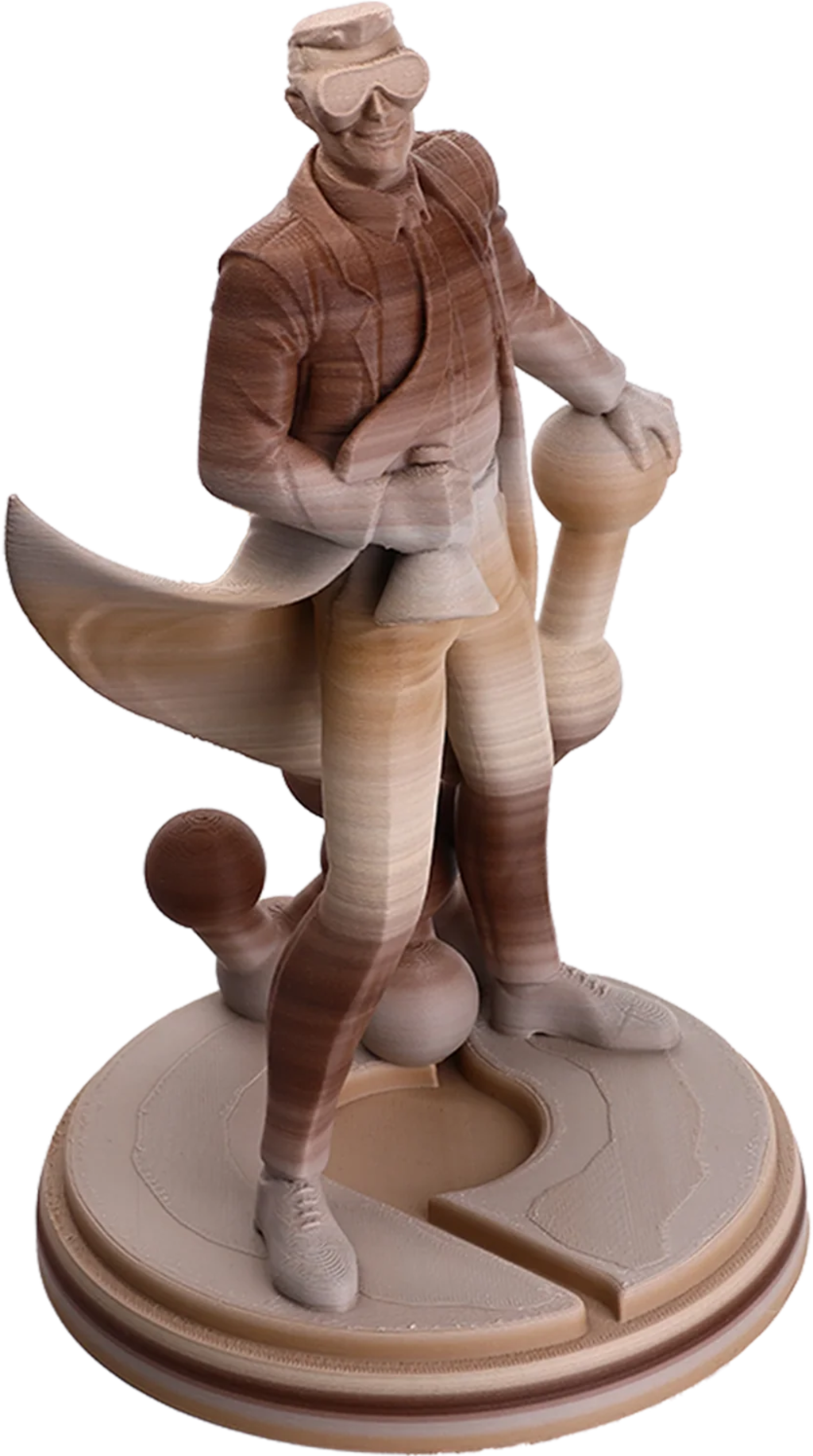 Polymaker  Panchroma™ PLA Gradient Matte Cappuccino, 1,75 mm / 1000 g    Fließende Farben, makellose Eleganz in Matte Cappuccino