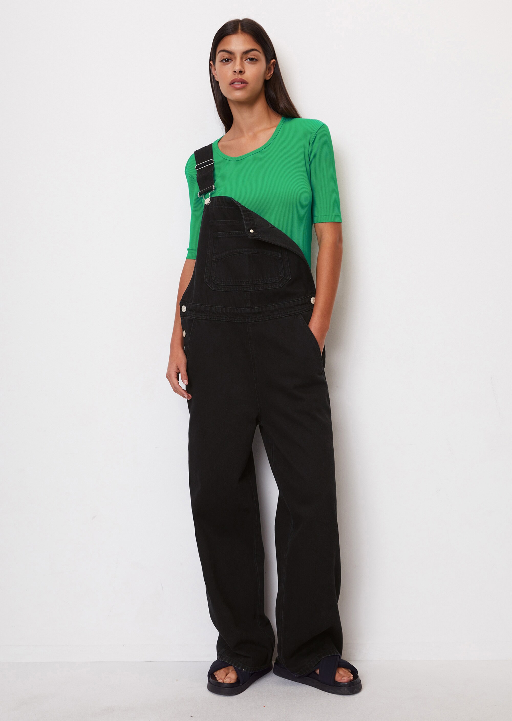 T-Shirt slim aus Ripp-Jersey