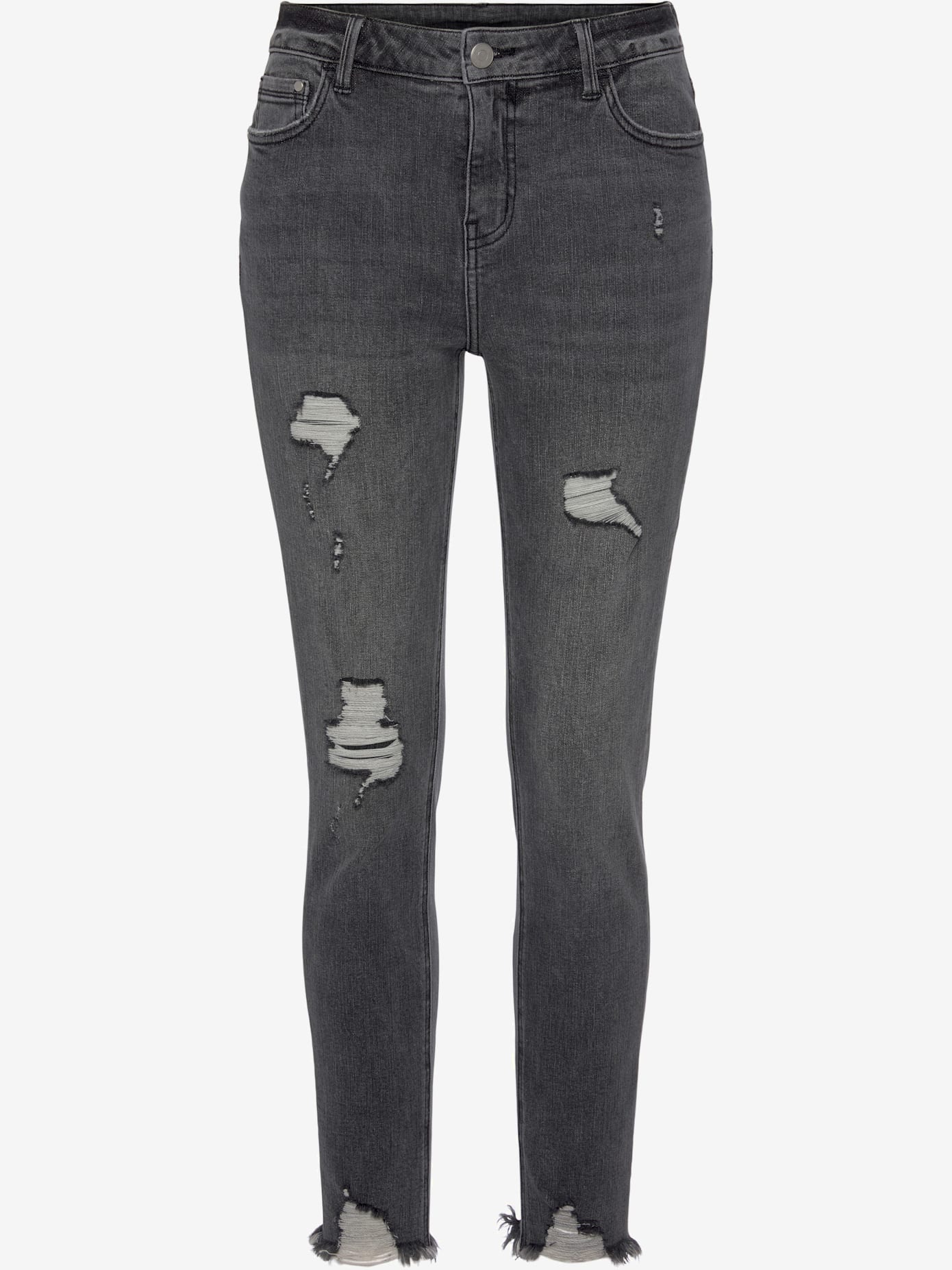Jean effet déchiré jambes affinées