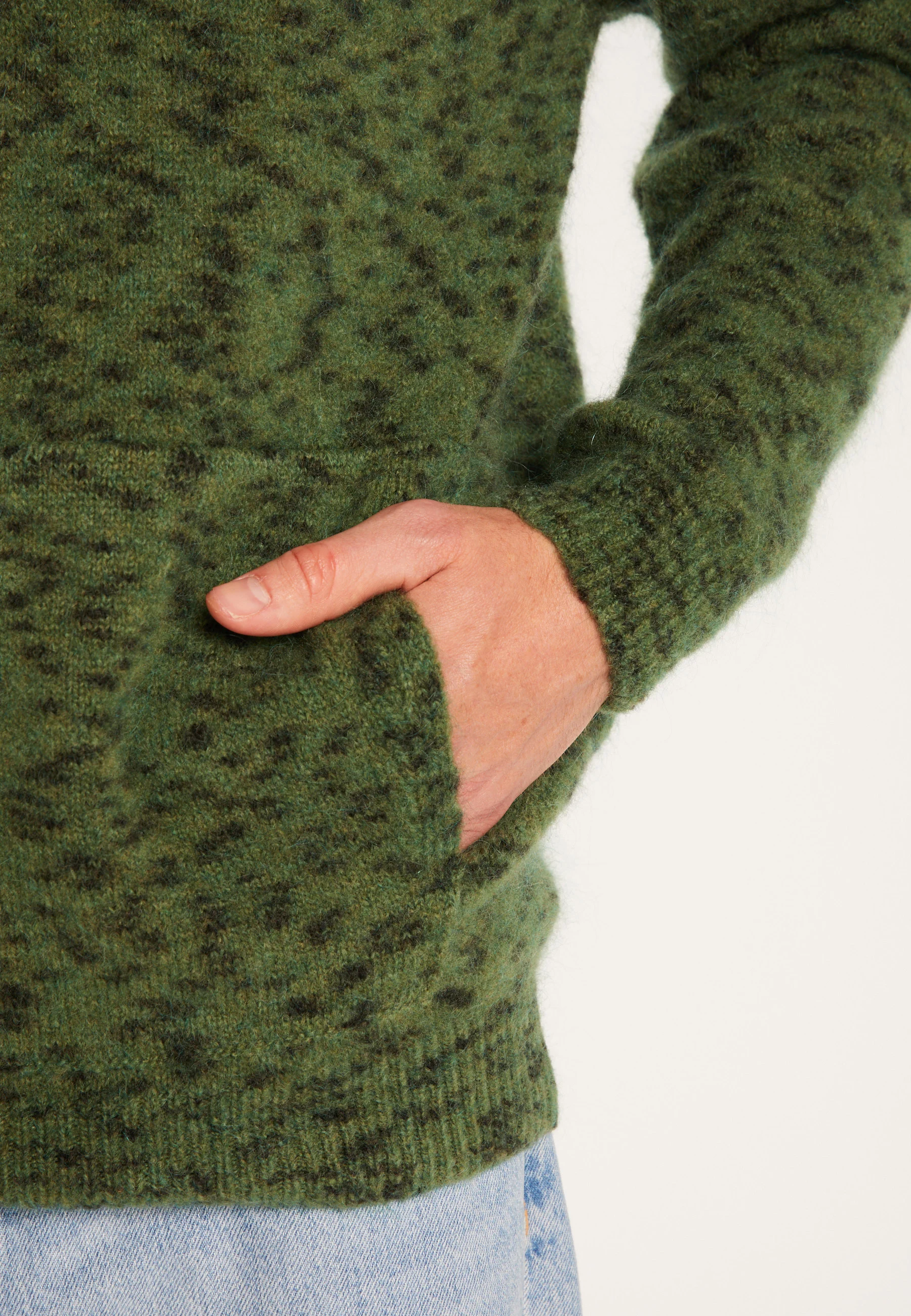 TÉLIOAH24 - Hoodie en mohair | Kaki
