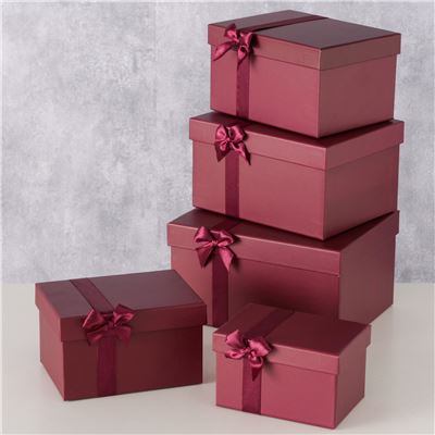 Boîtes cadeaux gigognes - Lot de 5