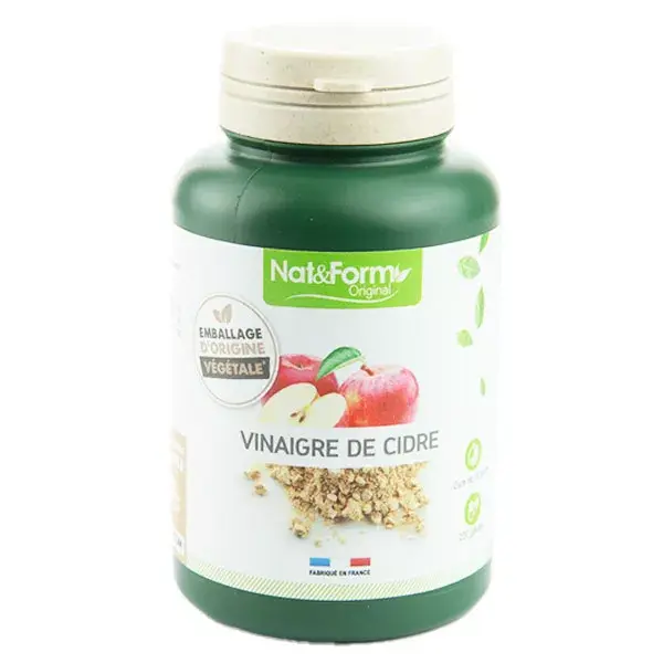 Vinagre de maçã original Nat & Form, 200 cápsulas