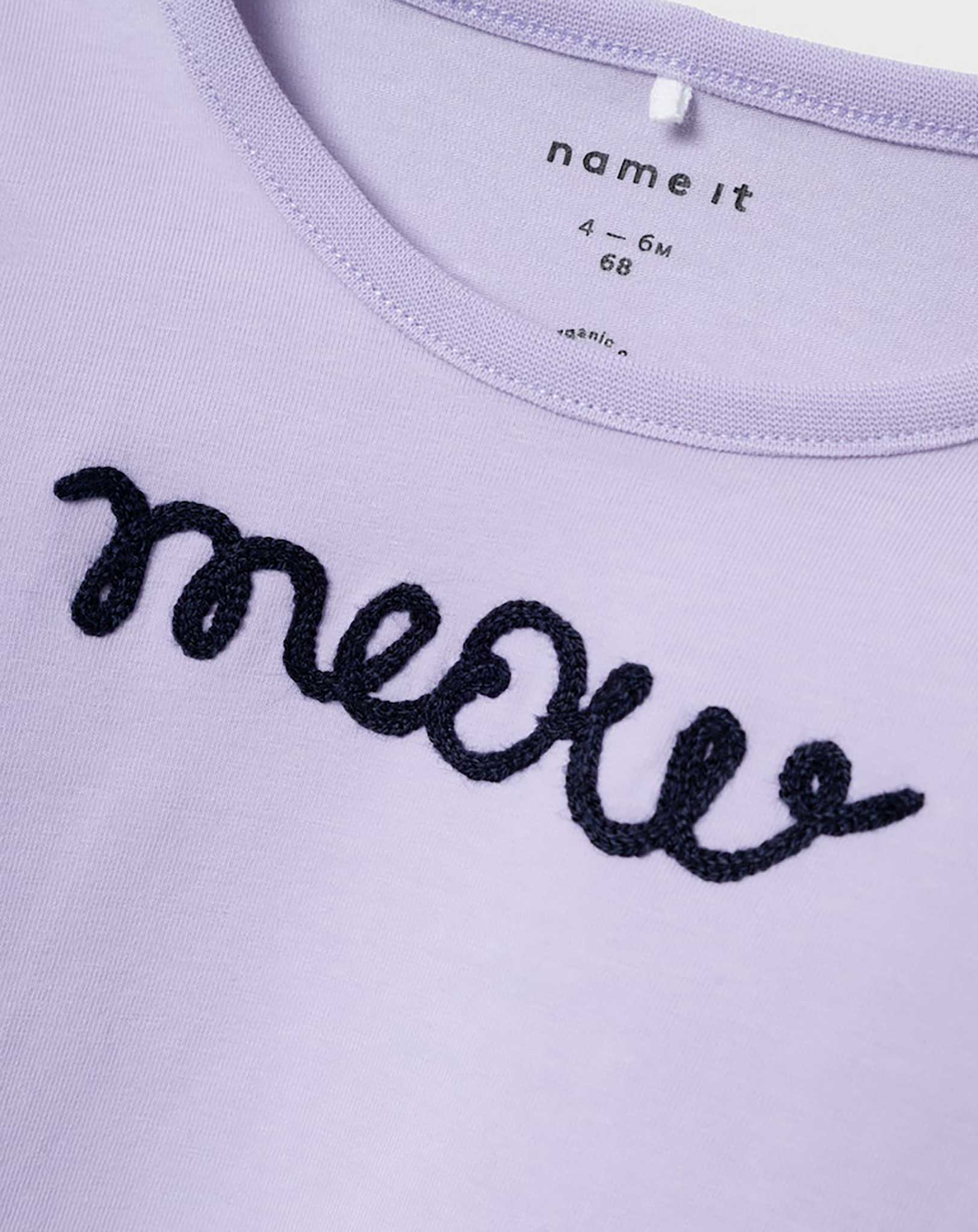 T-Shirt NBFDRAMA MEOW in orchid petal