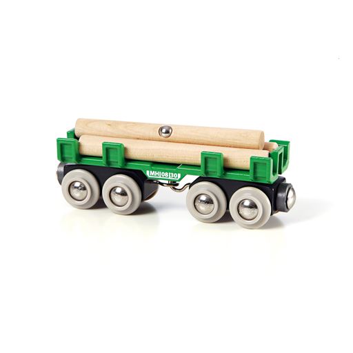 BRIO Togvogn Med Tømmer