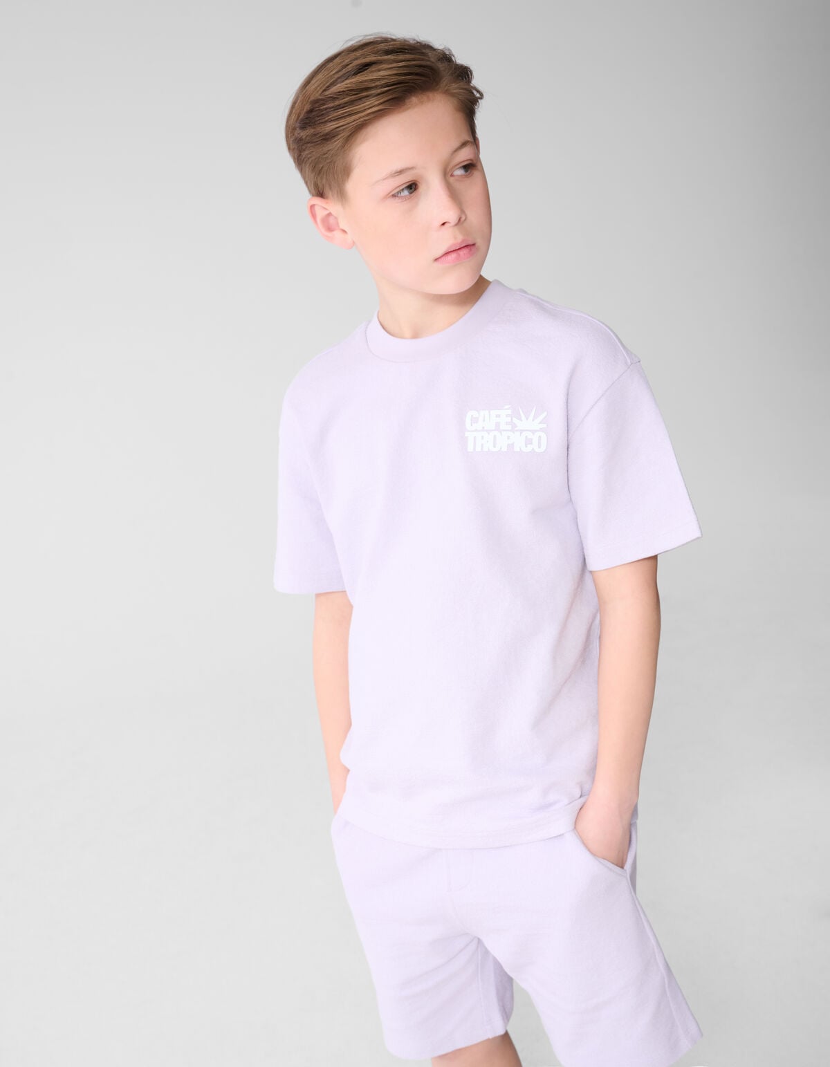 Tropico Artwork T-shirt Lichtpaars