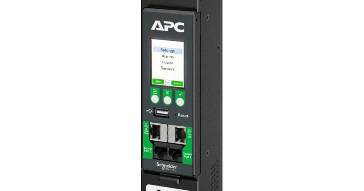 APCAPDU10350SM - Switched & Metered-by-Outlet, 0U, 32A, 400V  (Zwart, (24x) C13/15 + (24x) C13/15/19/21, IEC60309 32A 3Fase stekker)