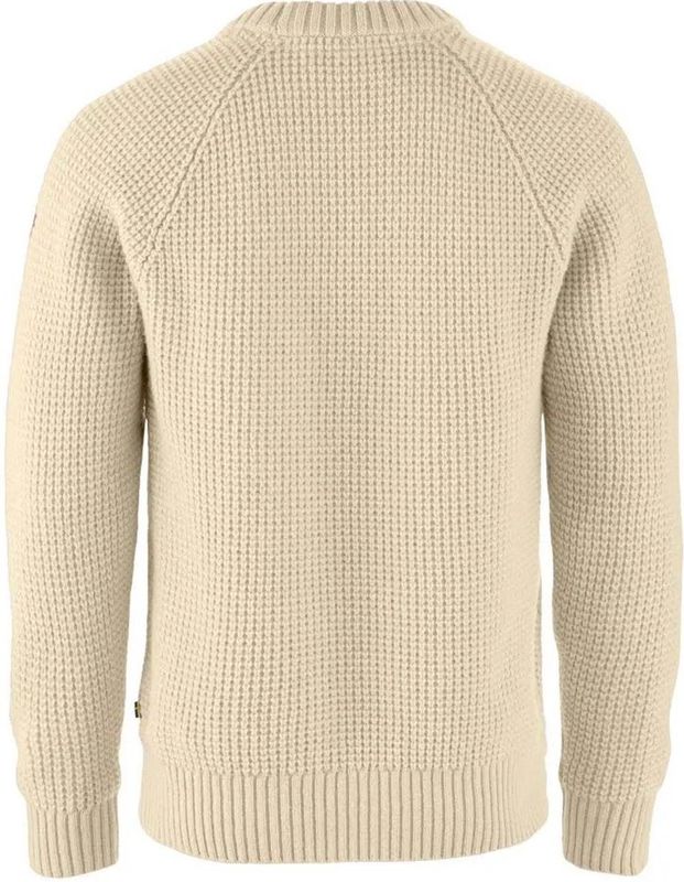 Fjällräven - Övik Waffle - Trui - Zwart - Zachte Merinowol