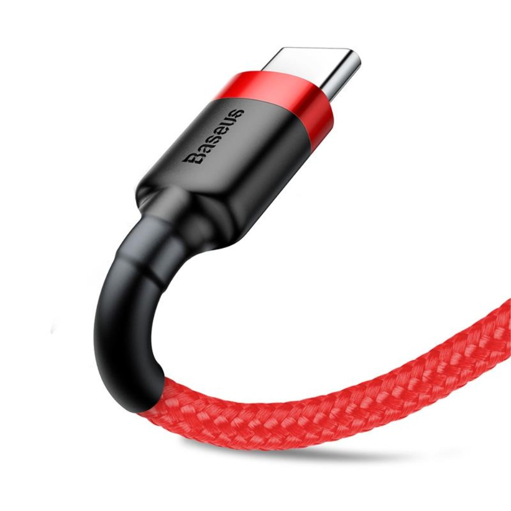 (2m / 2A) USB C auf USB A 480Mbps Schnellladekabel Datenkabel - Rot