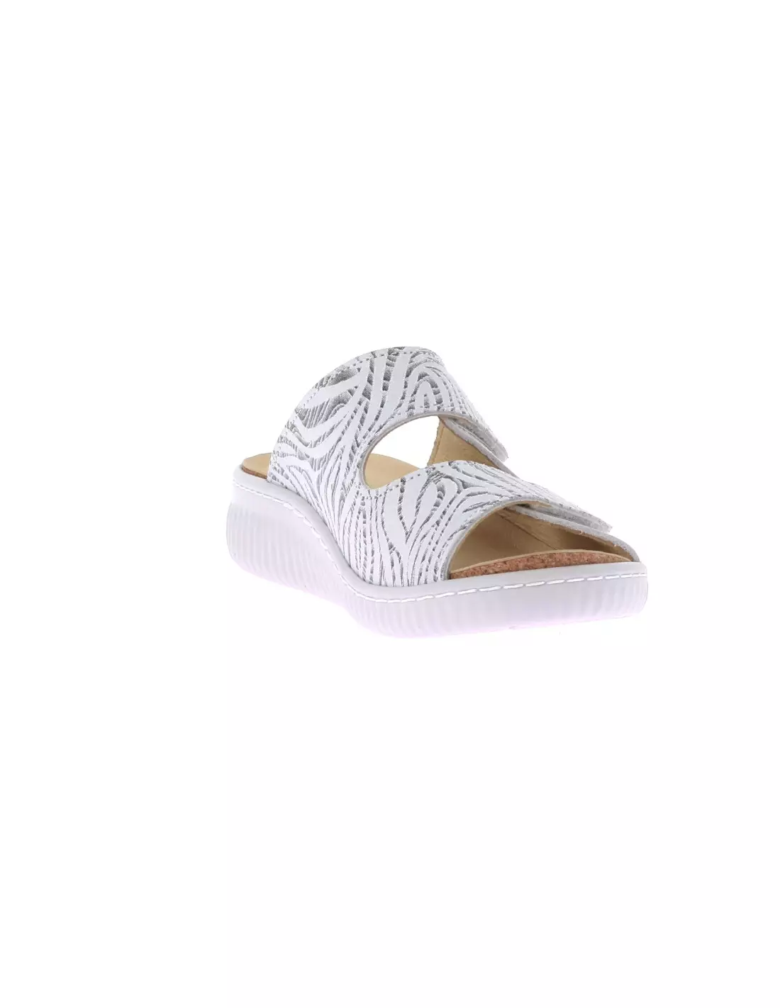 LONGO 1126707 - Mules & sabots BLANC/ARGENT
