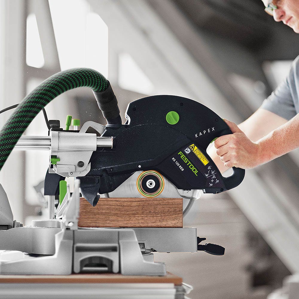 Serra de esquadria composta deslizante FESTOOL KS 120 R KAPEX de 260 mm, código 575850