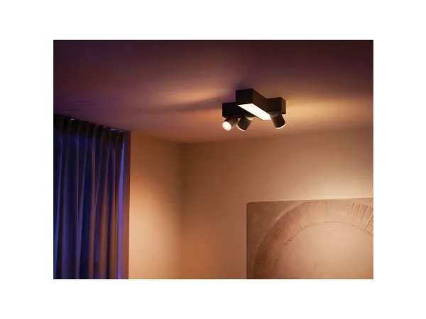 Philips Hue White Color Ambiance Centris Kryds 3-Spot Sort - BT