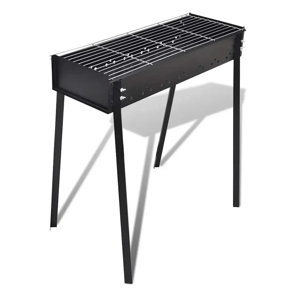 vidaXL - Barbecue - Zwart - Staal