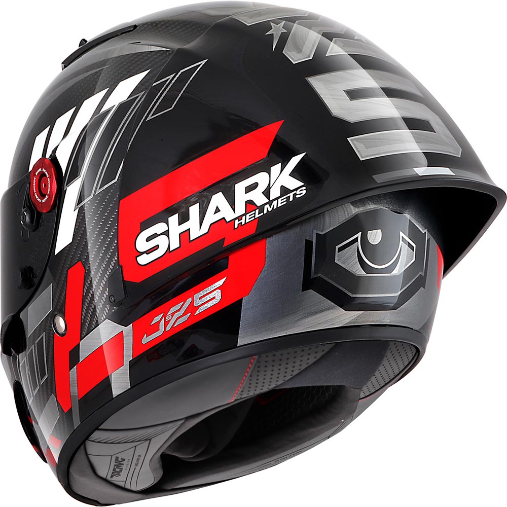 Shark - Casque Race-R Pro GP 06 Replica Zarco Winter Test Noir / Rouge / Argent