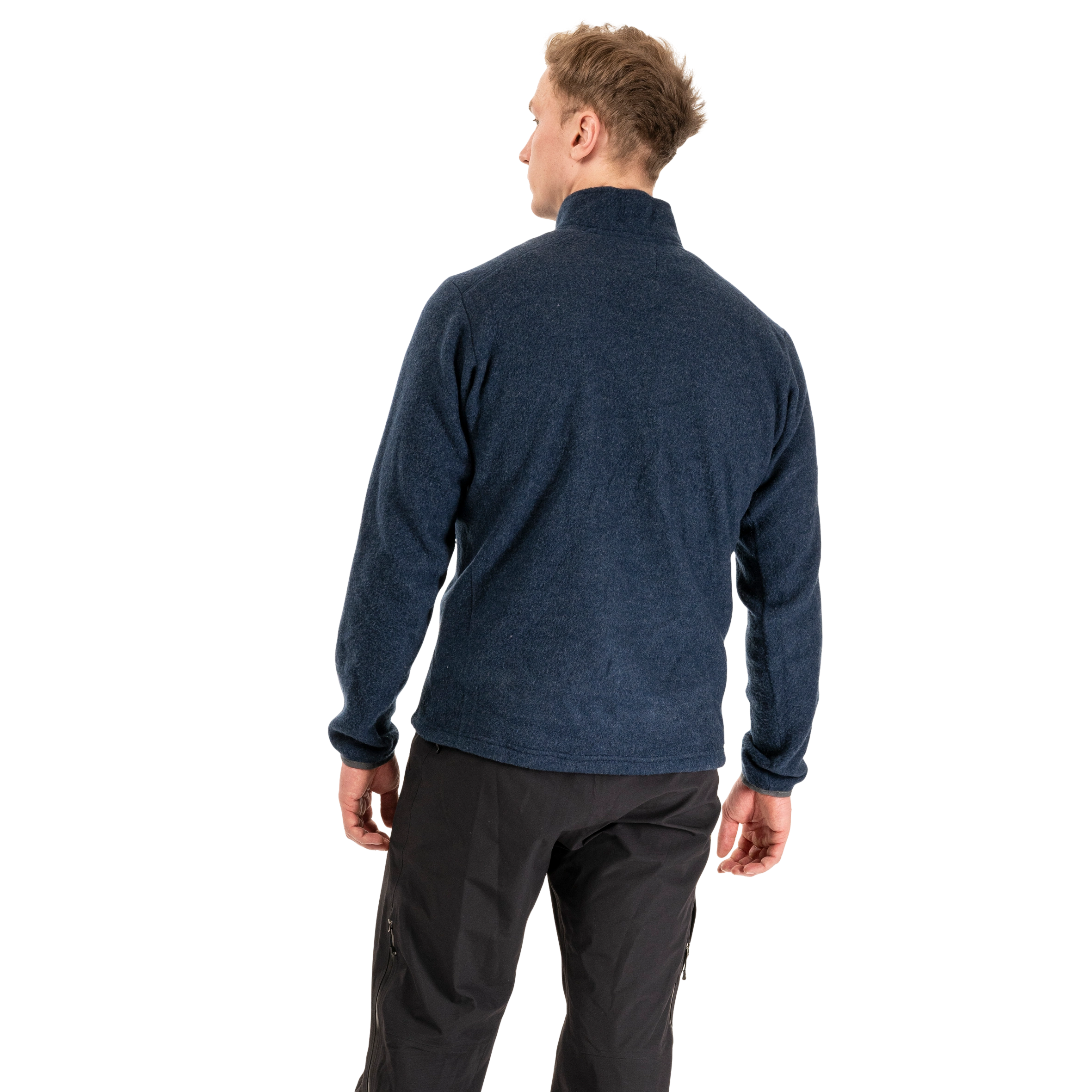 Rabot Merino Fleece Midlayer Jacket Men Navy Blue