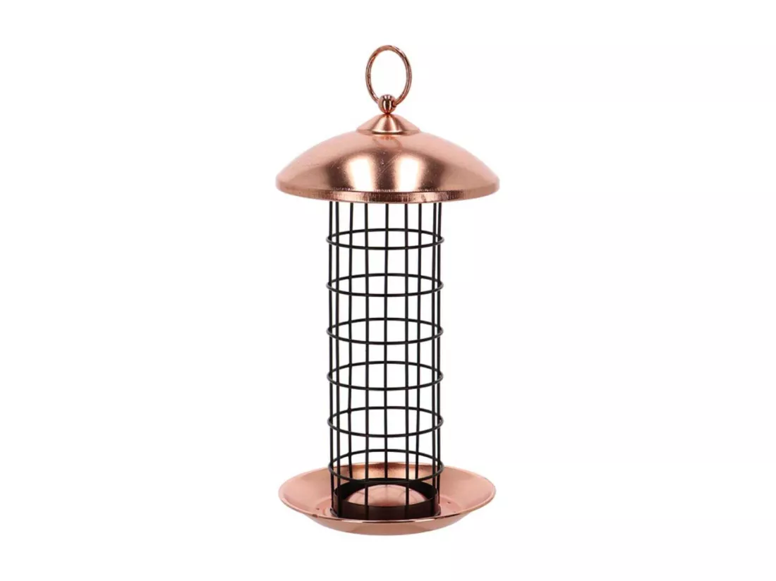 Mangeoire à oiseaux Plaqué cuivre - boules de graisses