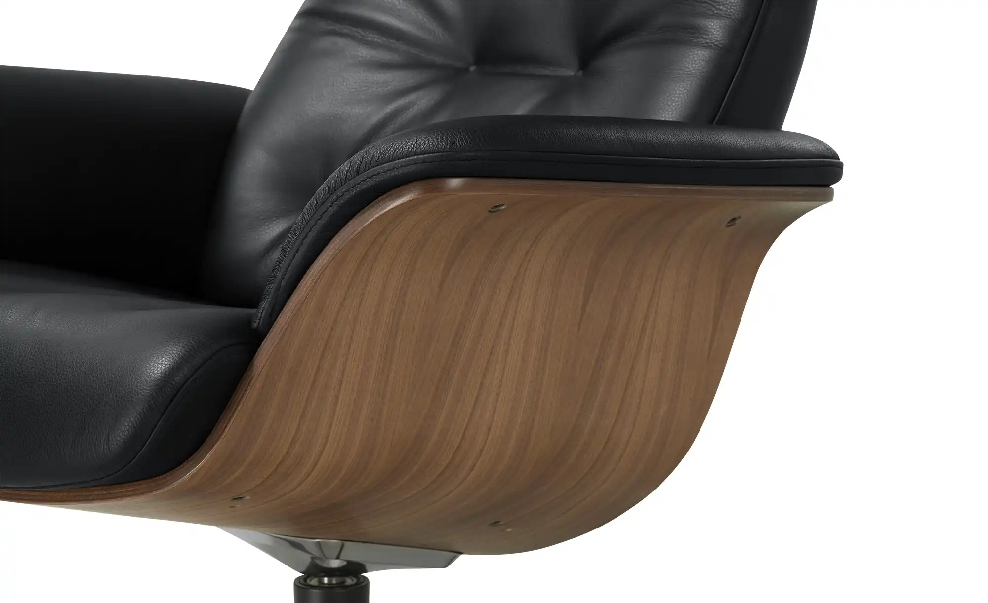 Sessel in Leder mit Knopfnaht Timeout