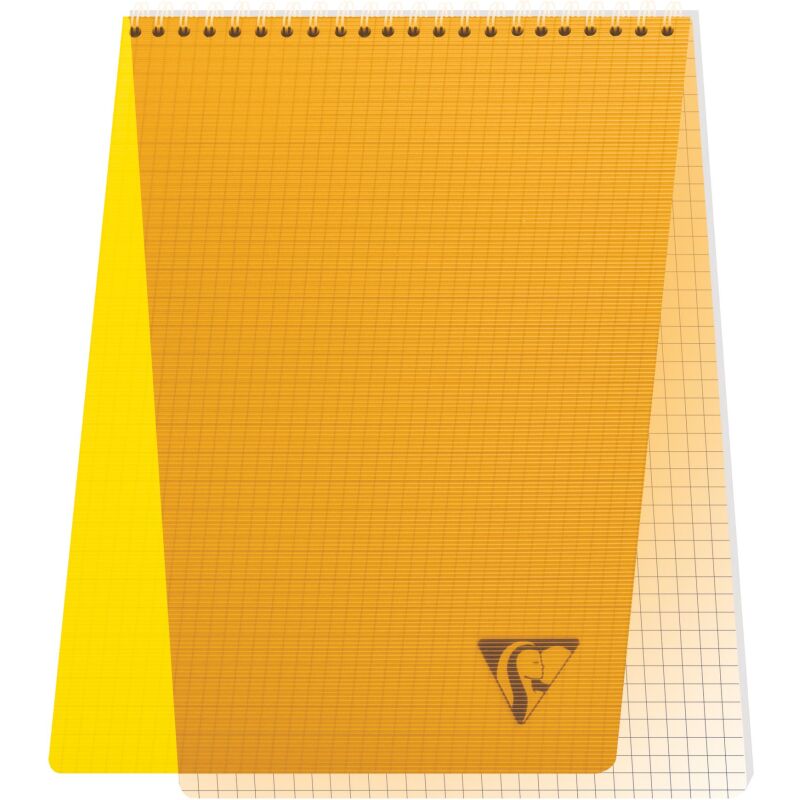 Bloc de bureau Linicolor Clairefontaine 21 x 29,7 cm spirale couleurs aléatoires - 5 x 5 - 80 feuilles