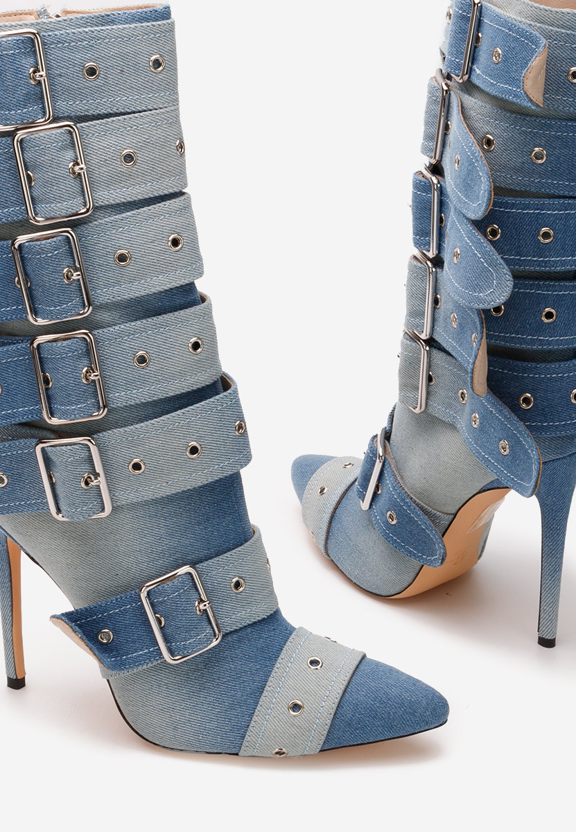 Bottes stiletto denim Donetta V2