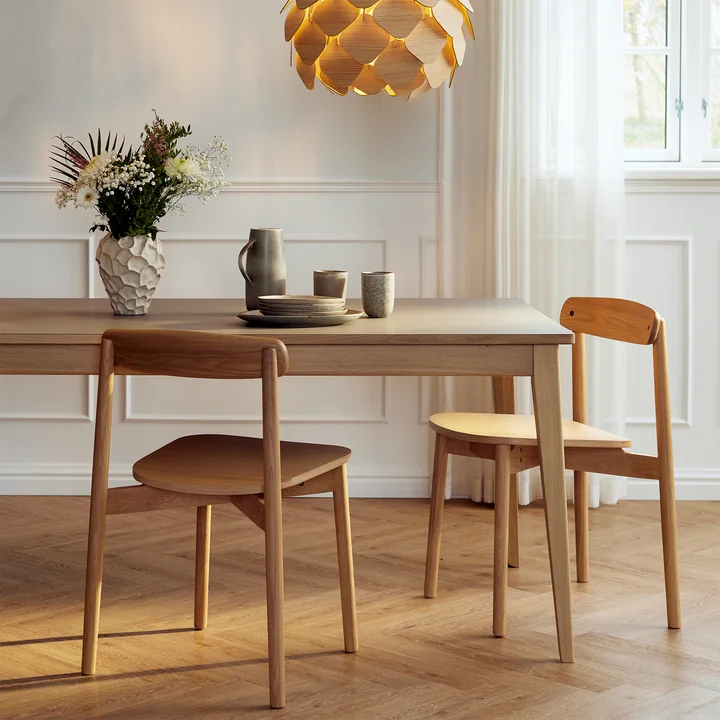 Andersen Furniture - Unite Stuhl, Eiche weiss pigmentiert