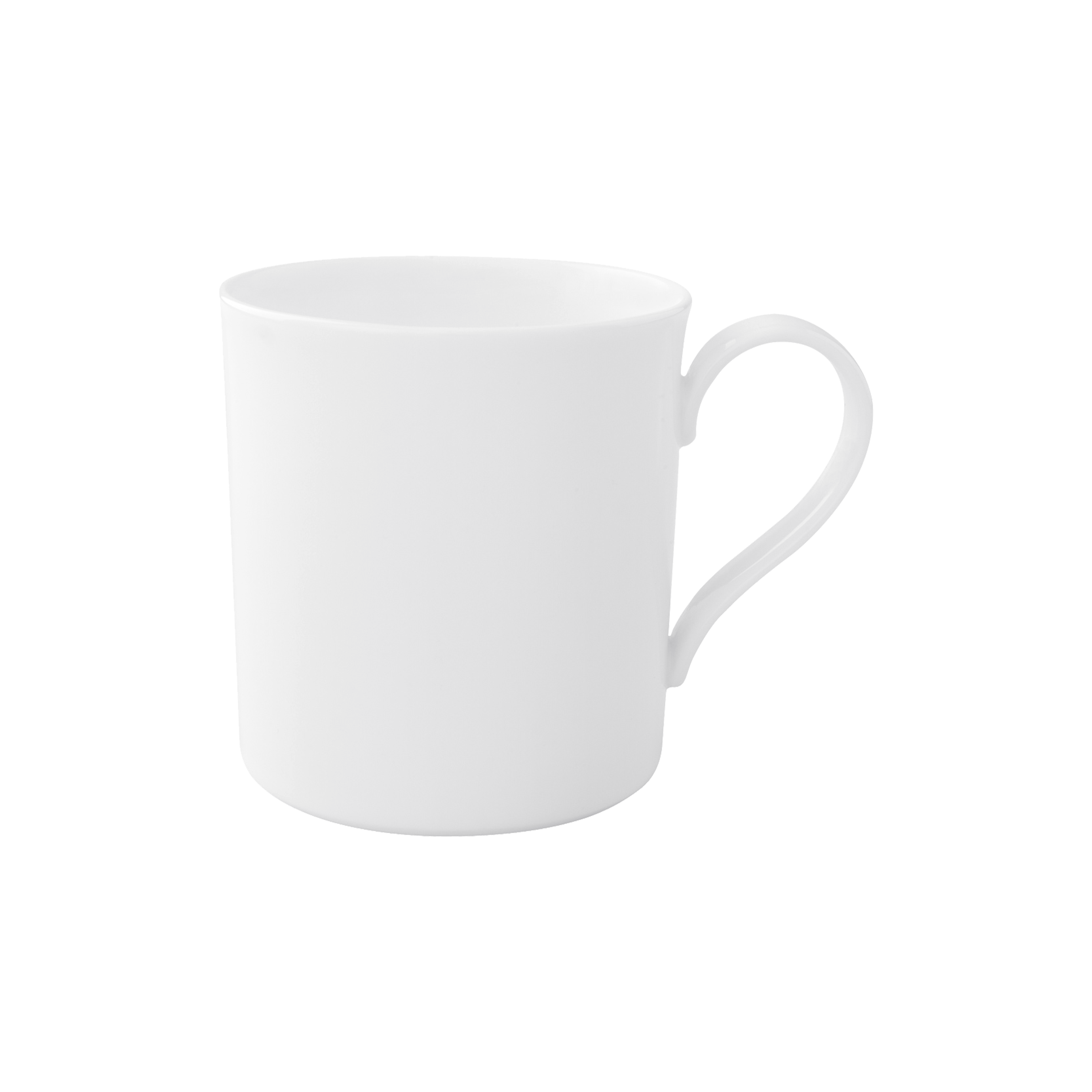 Modern Grace Coffee cup White, 5.8 oz, Premium Bone Porcelain