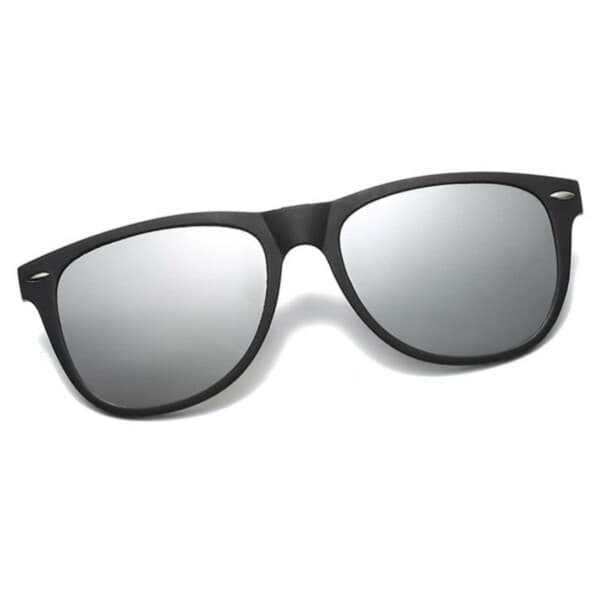 Clip-on Wayfarer solbriller speilglass for eksisterende briller