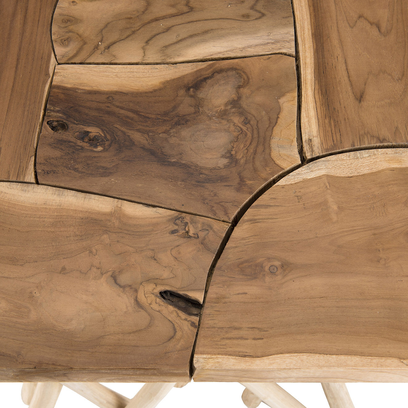 Macabane Table d'appoint Clara teck - 55x55x56 cm