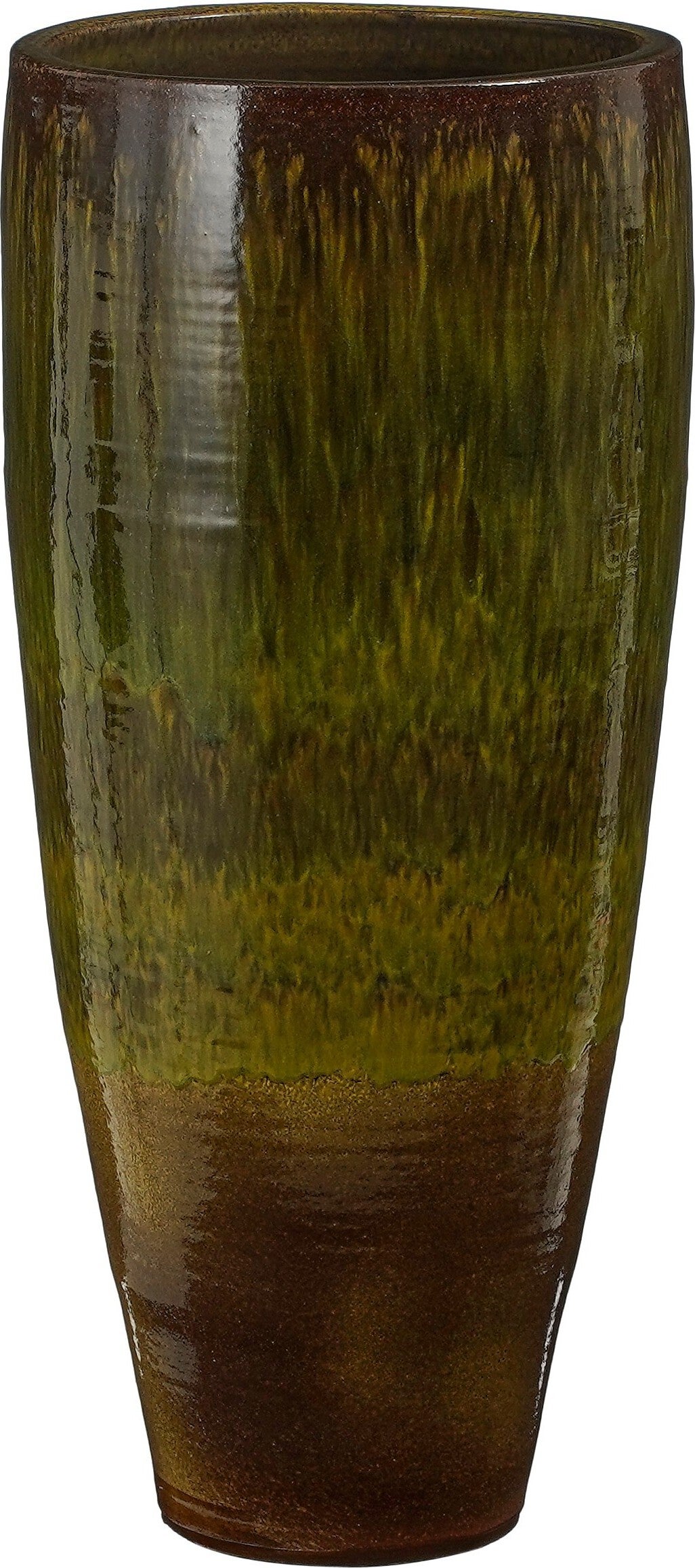 Mica Decorations bloempot Abruzzo groen D 33 H 70 cm