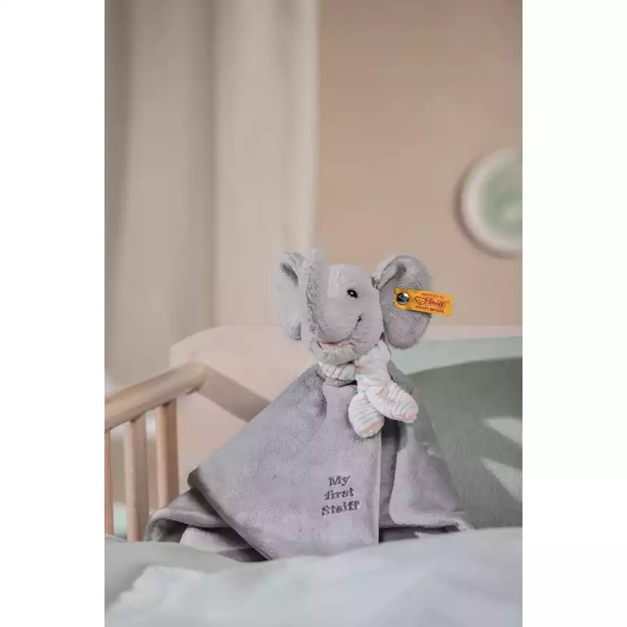 Steiff My first Elefant Ellie Schmusetuch grau, 26cm
