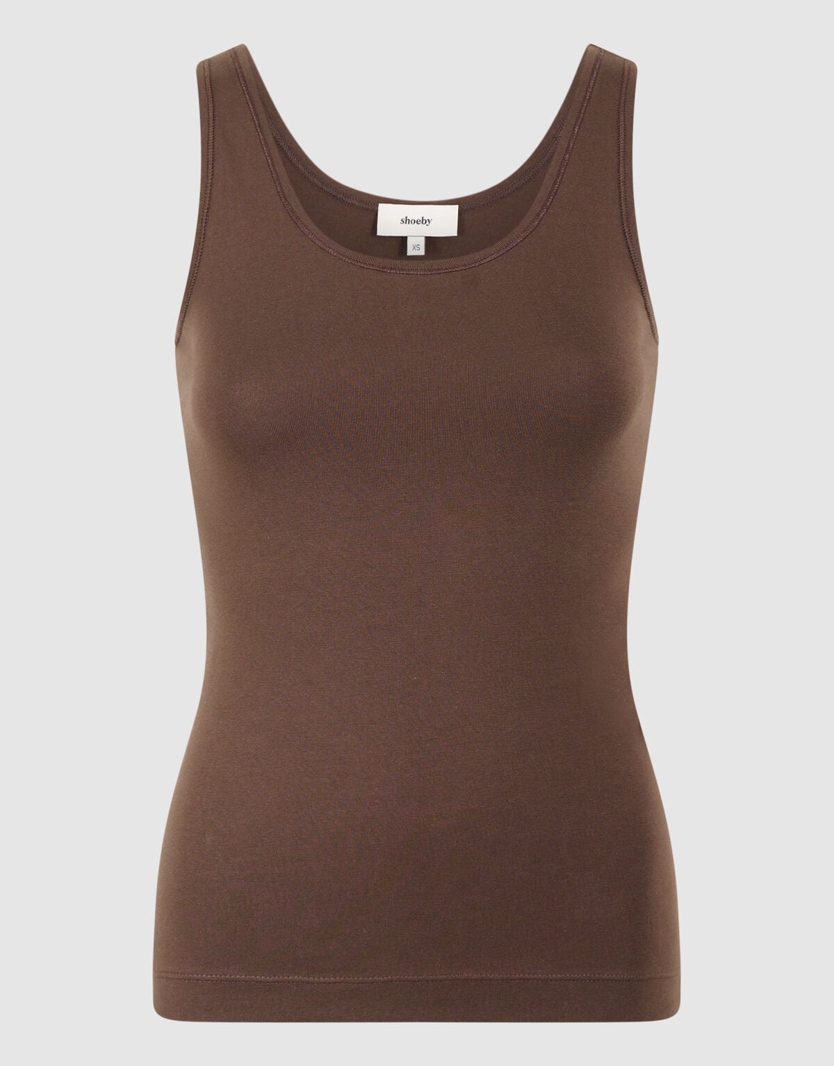 Basis Tanktop Donkerbruin