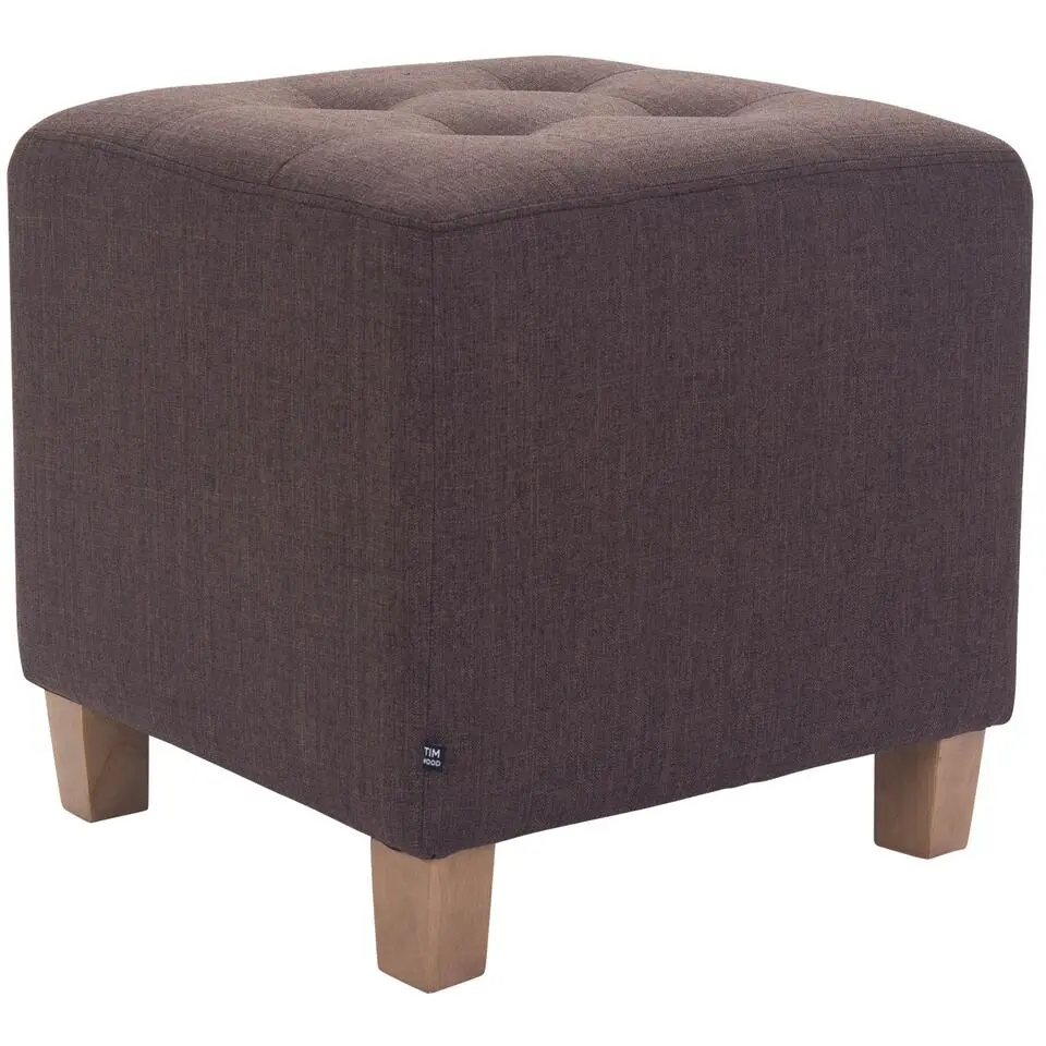 CLP Hocker Pharao antiek licht Frame - Stof - bruin