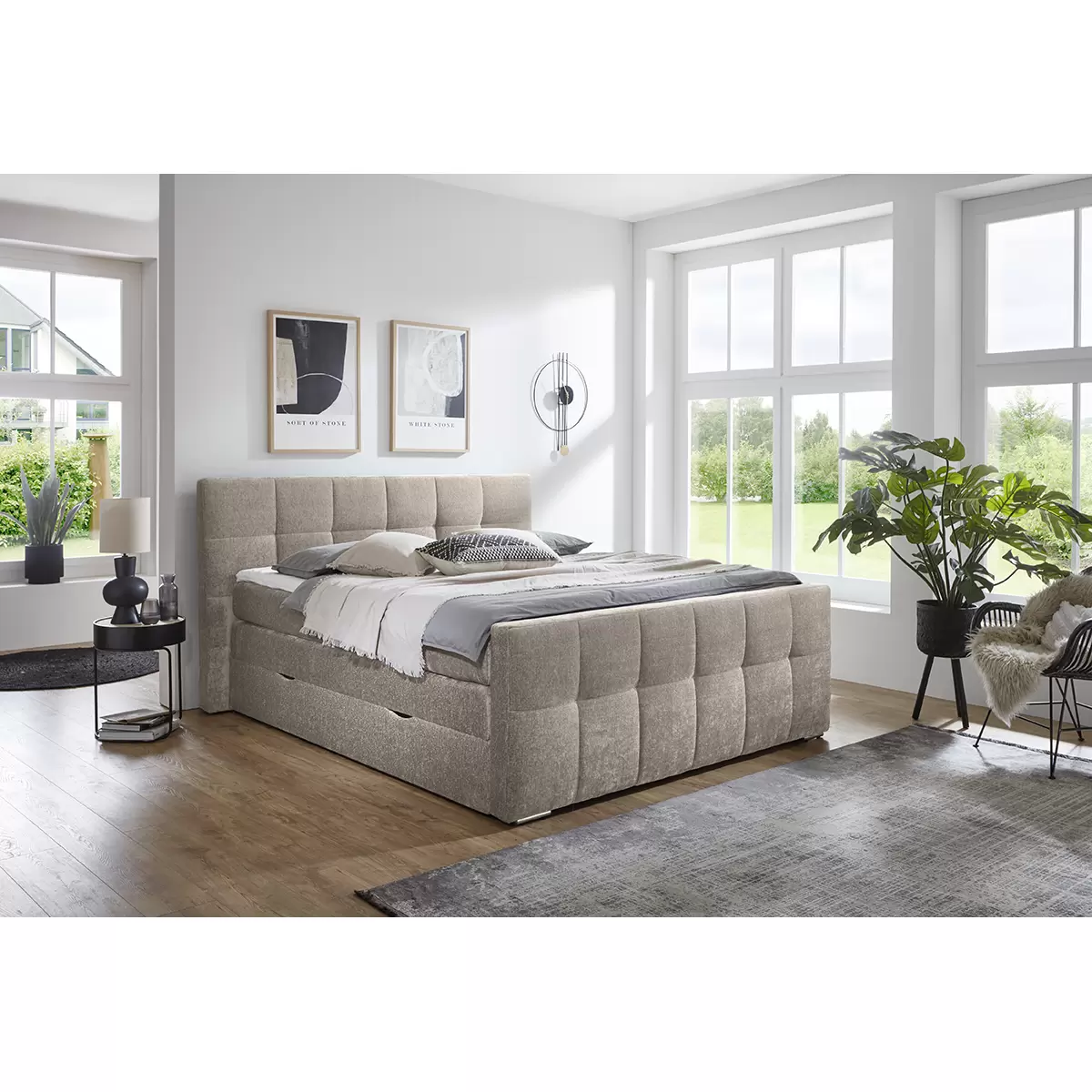 Boxspringbett Ratio 160x200 Grau