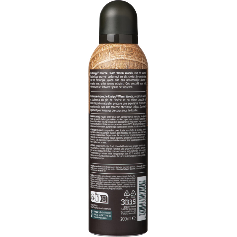 Kneipp Men douche foam warm woods