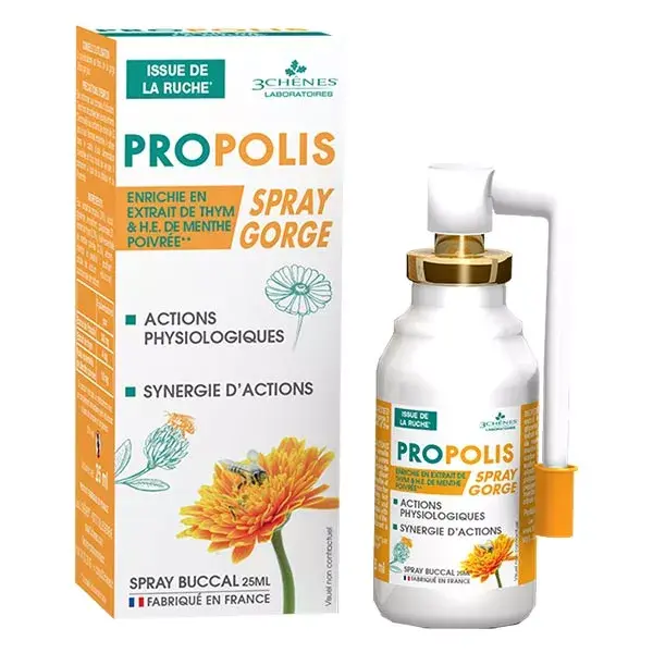Les 3 Chênes Tonus & Immunité Própolis Garganta Spray 25ml