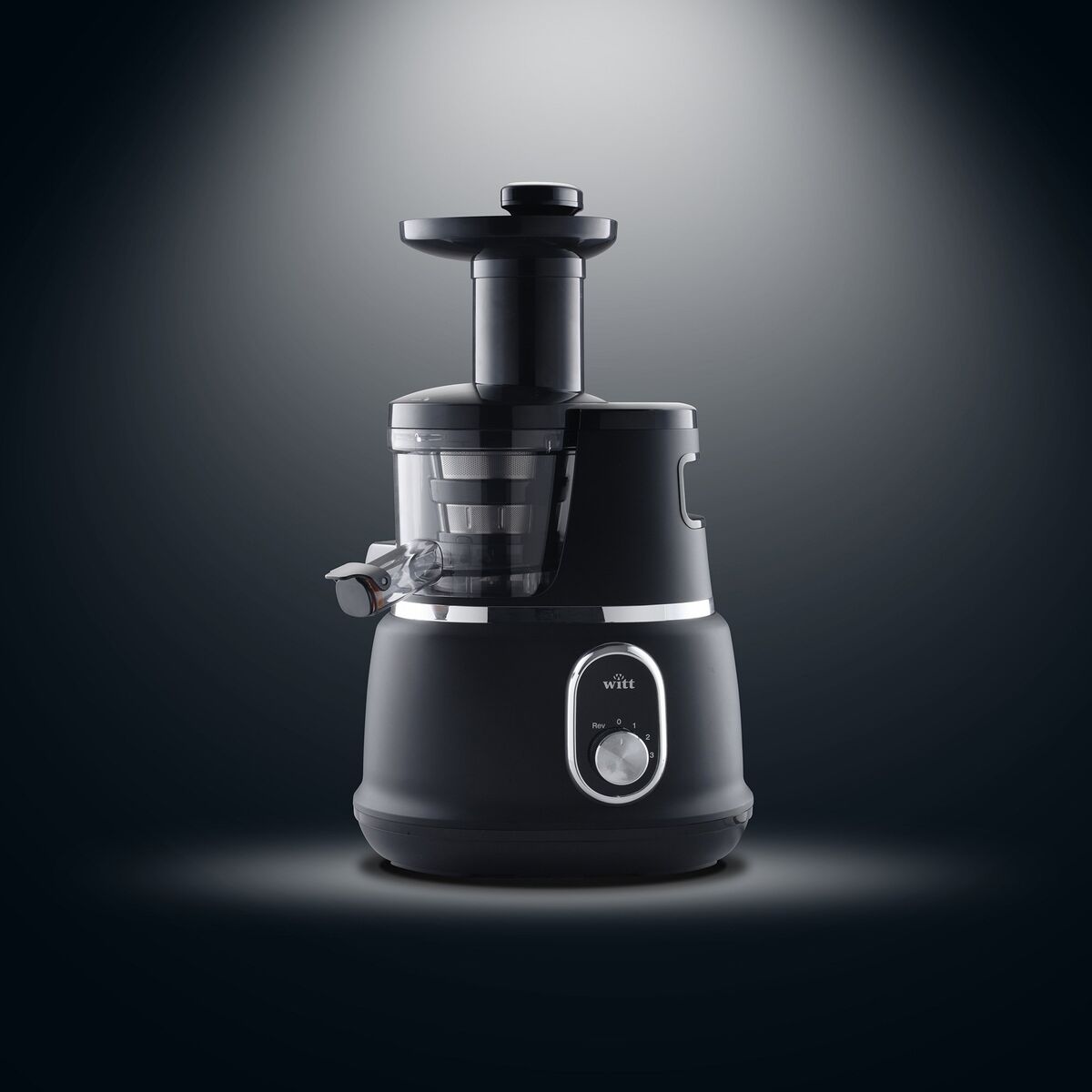 Premium slow juicer, svart