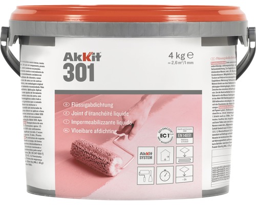 Akkit 301 vloeibare kit blauw 4 kg (mengsel met kleurpigment: groen)