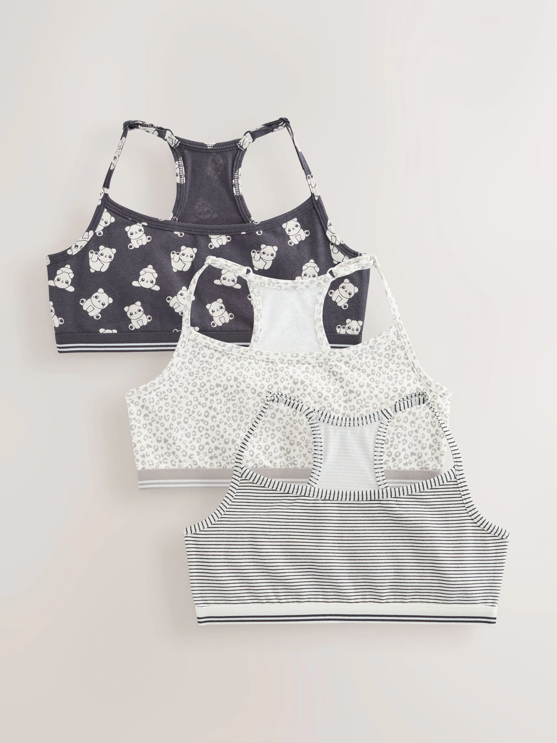 Panda - Set van 3 crop tops (5-16 jr)