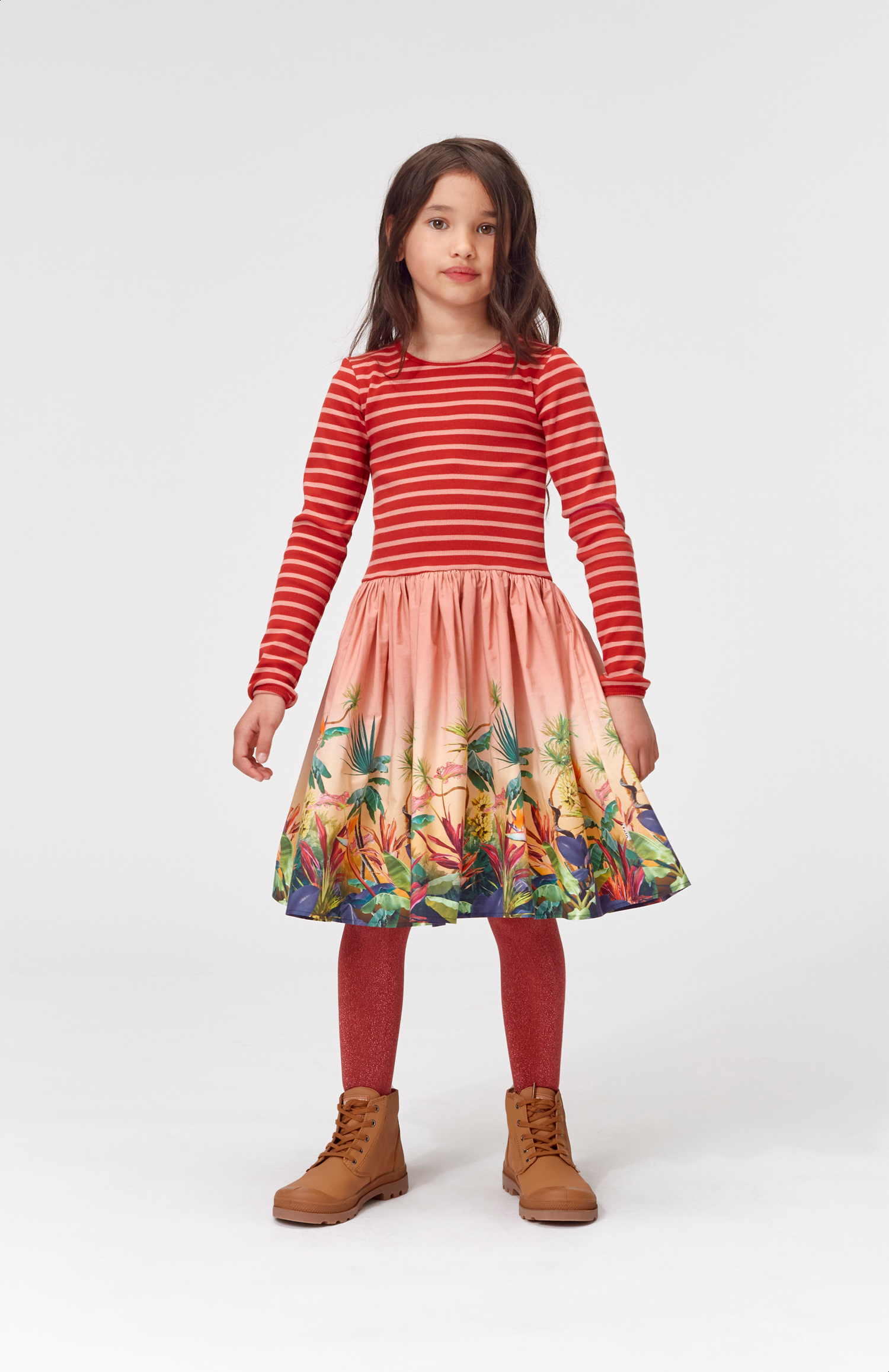Glitter tights - Dried Chili
