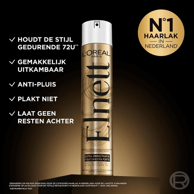 L'Oréal Paris Elnett Satin Extra Sterk Haarspray Mini 75 ML