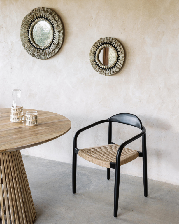 Kave Home Jeanette tafel eettafel 120 zwart