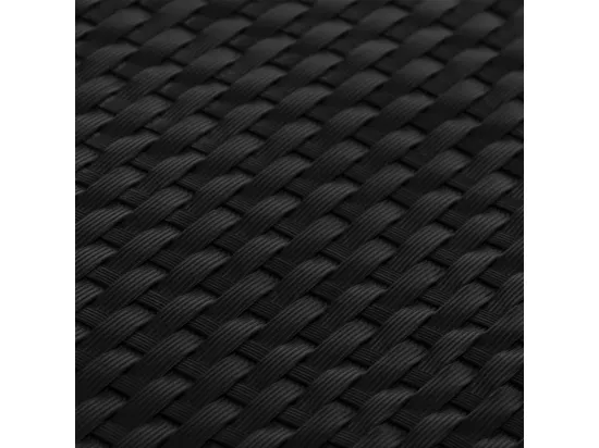 Paravent de balcon noir 500x80 cm résine tressée