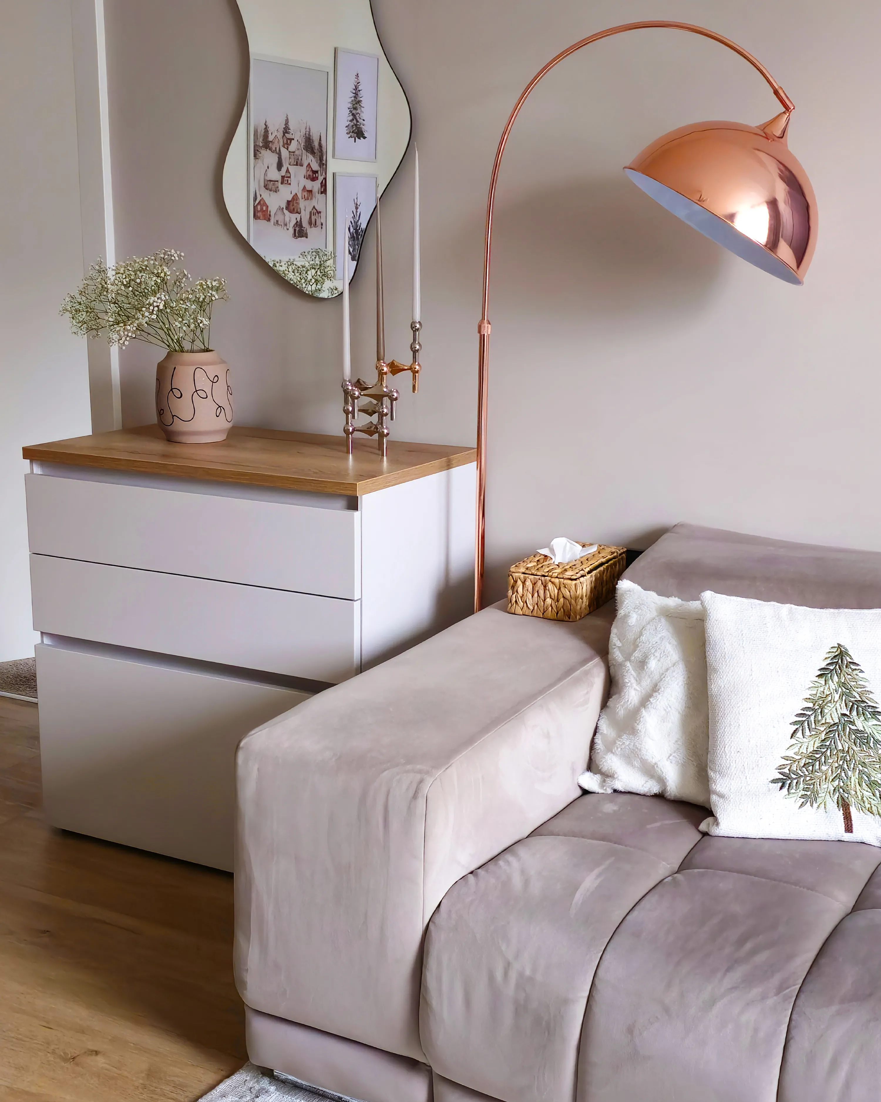Staande lamp CANDELLA Metaal Koper