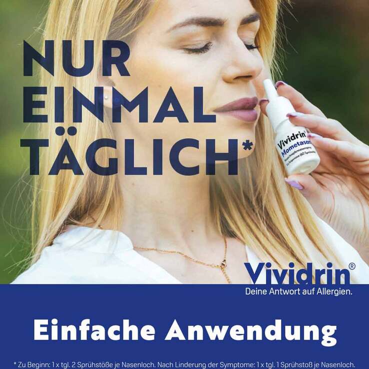Vividrin® Mometason Heuschnupfennasenspray bei starken allergischen Beschwerden, 18 g