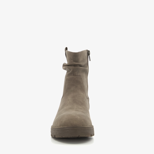 Blue Box dames enkellaarsjes taupe