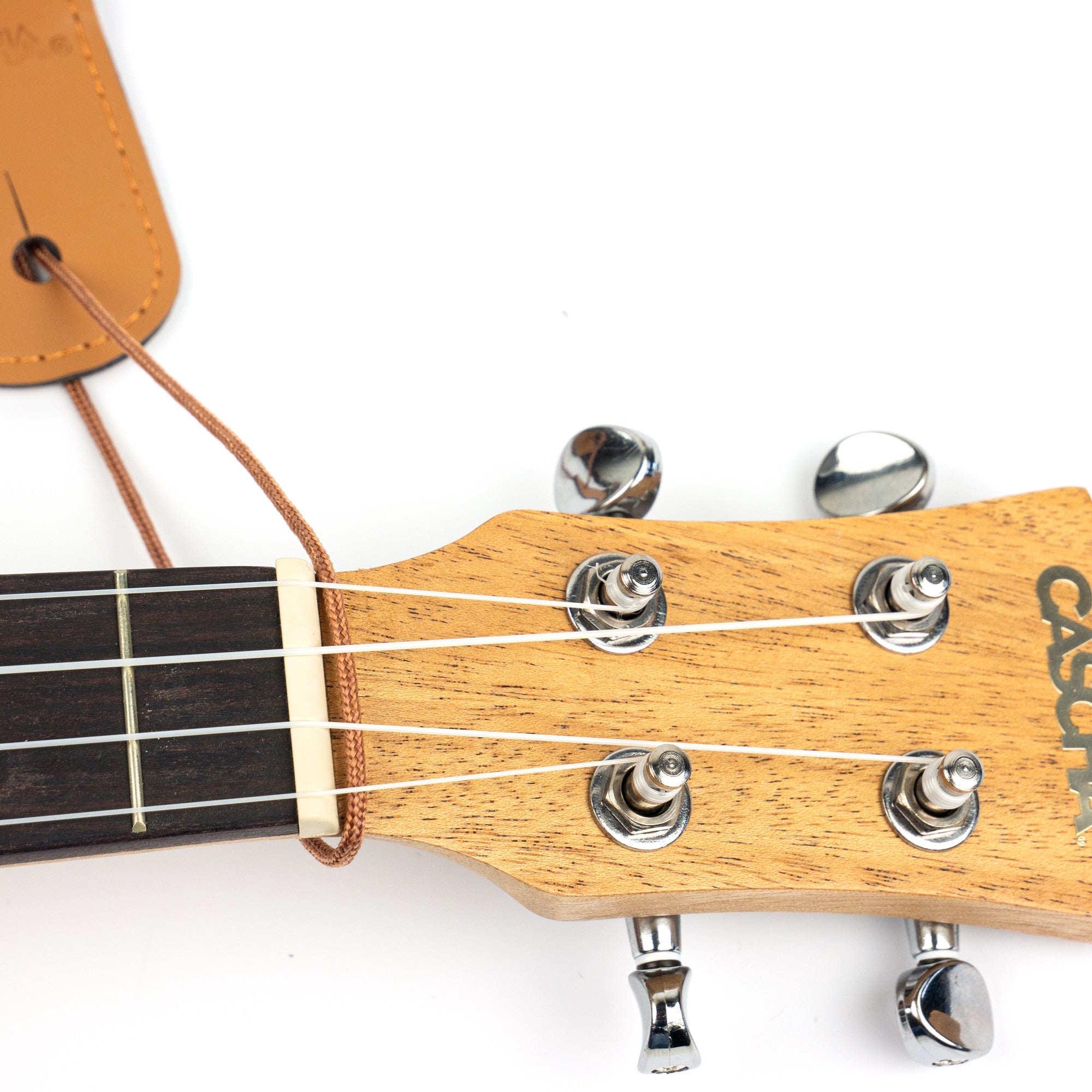 Cascha HH 2201 ukelele draagband katoen bruin