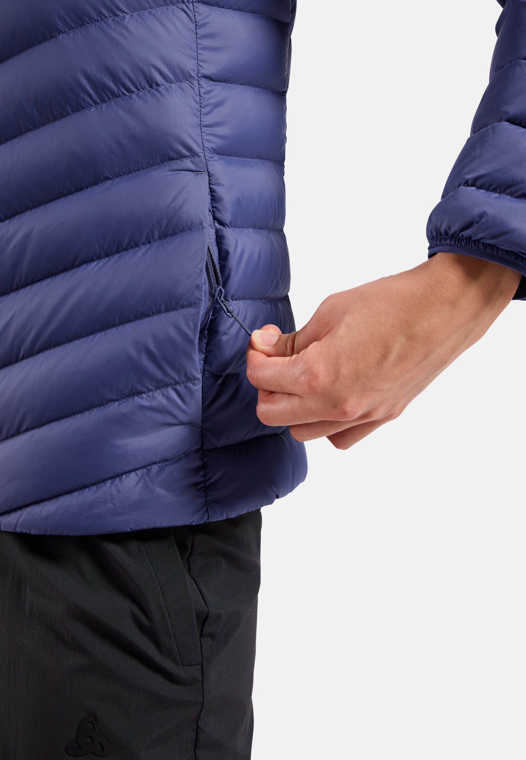 Kompakte X-Alp Daunenjacke mit Kapuze 2.0 in Skipper Blue