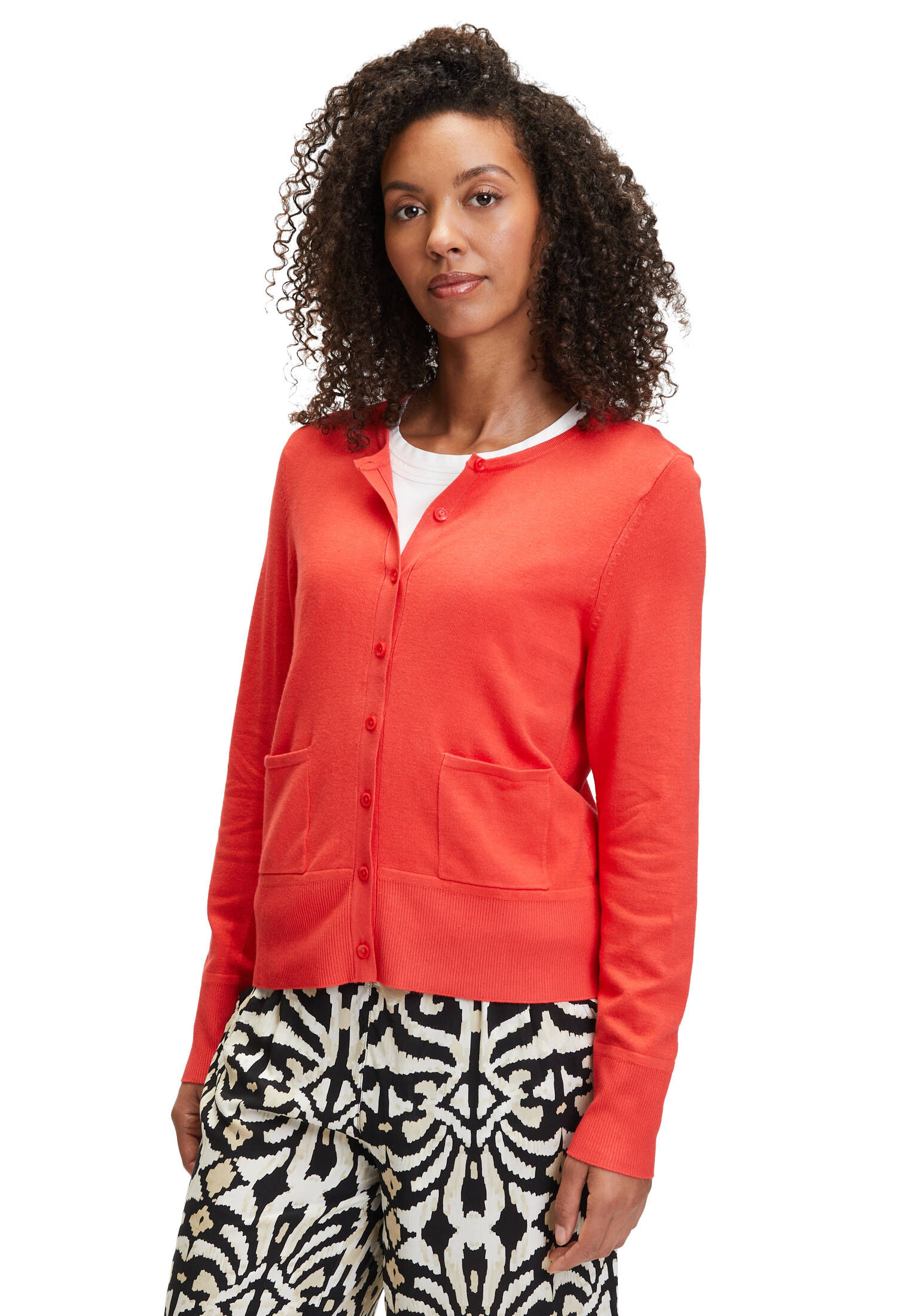 Betty Barclay| Damen Feinstrickjacke mit Knöpfen
