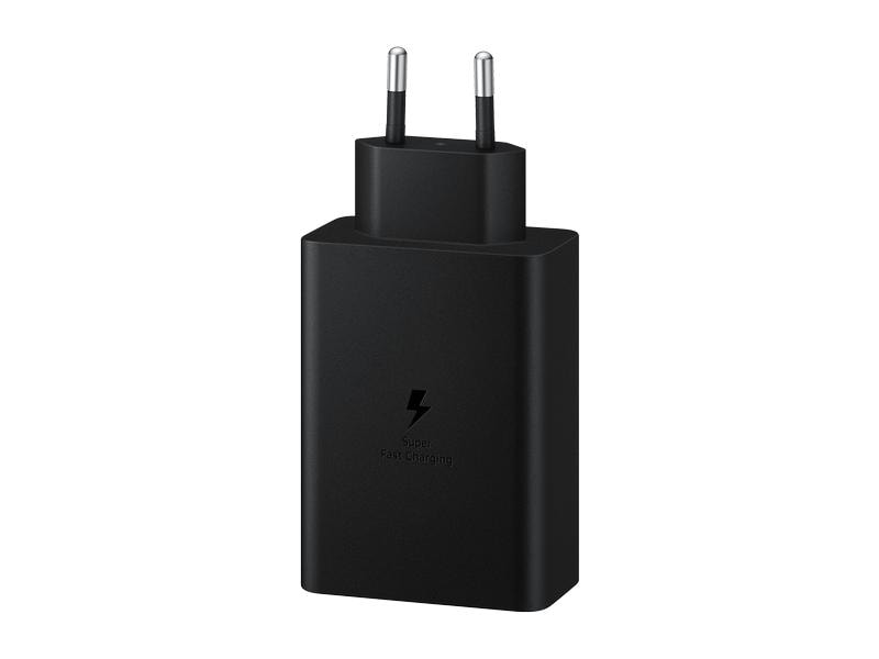 Samsung USB-Wandladegerät EP-T6530 Trio 65 W Schnellladefähiger Ladeadapter mit 2x USB-C und 1x USB-A