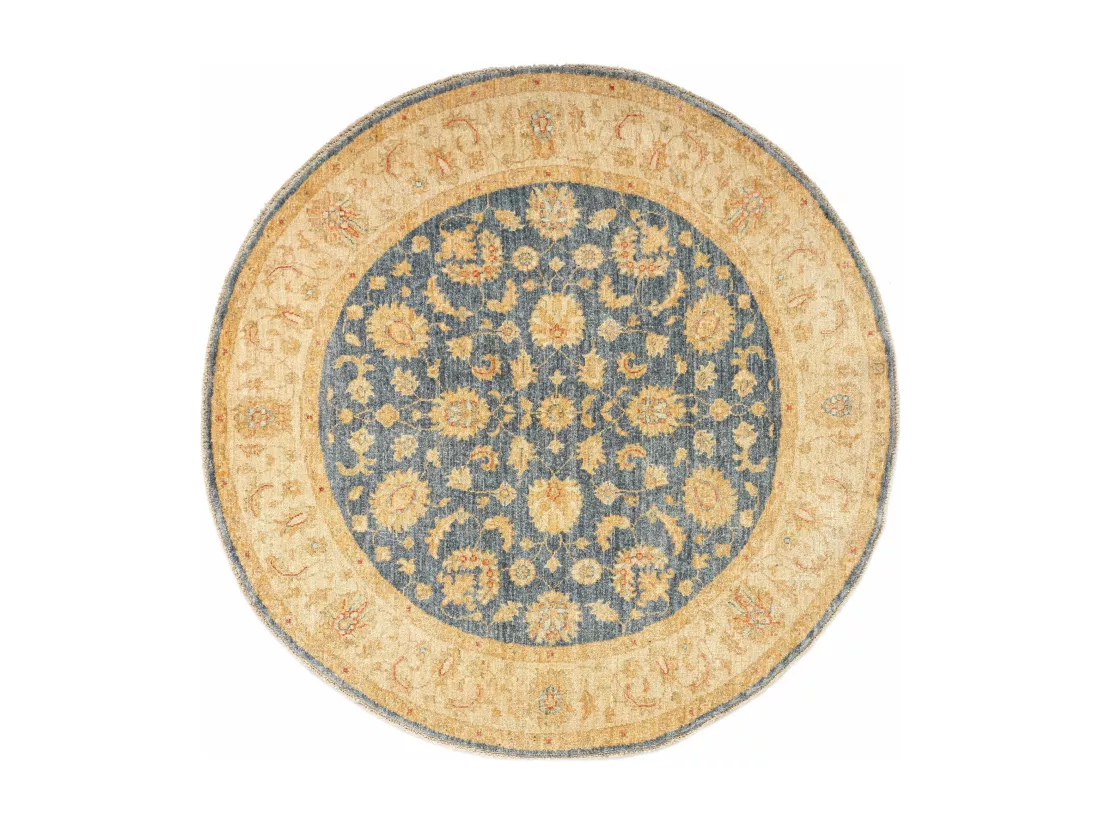 Tapis de laine 149x147 Bleu Kaizar